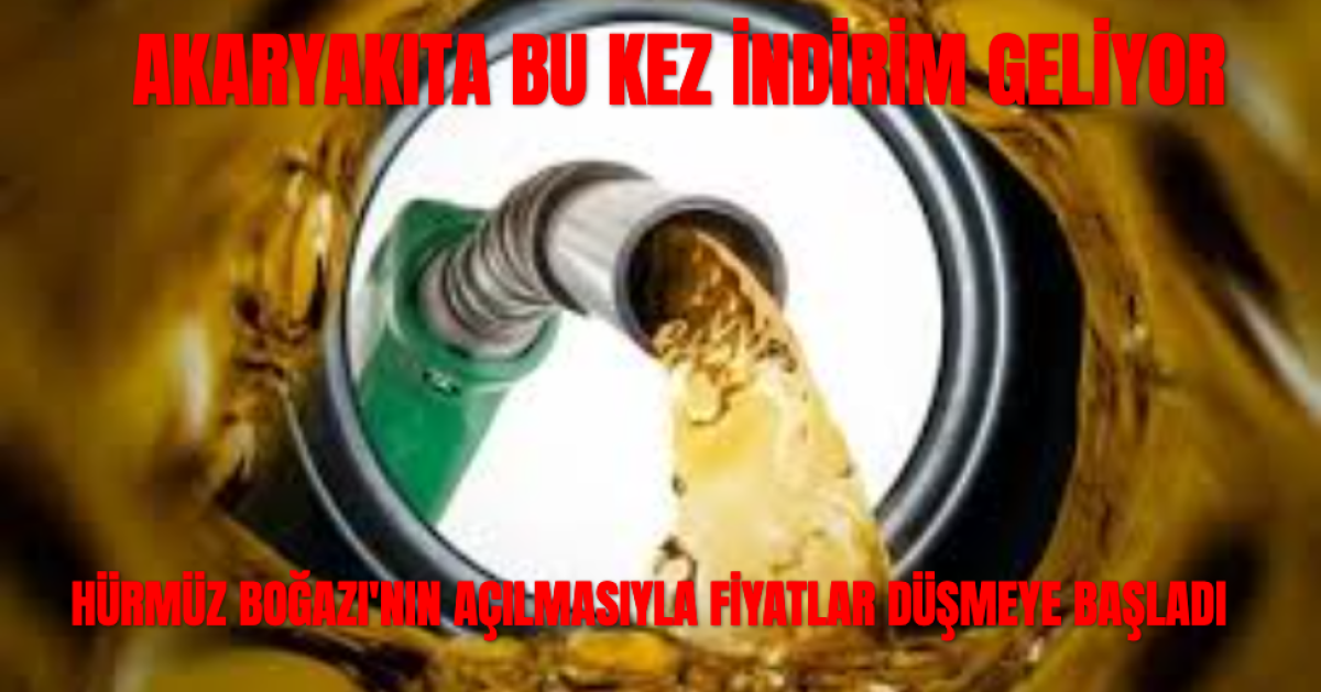 Akaryakıt Fiyatlarında Bu Kez Güzel Haber